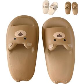 Bear Slippers Cartoon Slippers Girls Anime Animal Lover Slippers Sandal Soft Bath Beach Indoor Sandals
