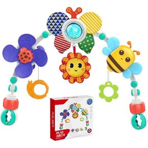 Arch Bassinet Toys for Infant & Toddlers, Fold & Storage to Easy, for Baby Stroller Toy, Car Seat Toys, Bassinet Mobile, Activity Arch Crib Toy for Babies Boy Girl in Saudi Arabia