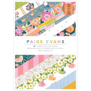 AMERICAN CRAFTS Paper 6X8 PAD, Paige Evans Garden Shoppe