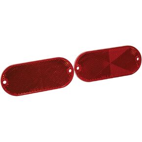 Reese Towpower 73820 Red Quick Mount Reflector - 2 Pack , maroon