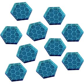 LITKO Space Shield Tokens, Fluorescent Blue (10)