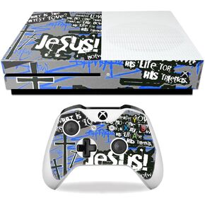 غلاف MightySkins متوافق مع غلاف ملصق Microsoft Xbox One S، Love Jesus