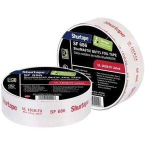 Shurtape ShurMASTIC SF 686 Printed Foil Tape, 2 in W x 100 ft L