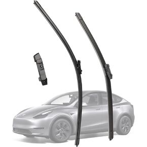 26"/20" Wiper Blades Replacement for Tesla Model Y Front Windshield Wiper Blade Refill Wiper Strips OEM Fit for Tesla Model Y Accessories 2024-2020(Pack of 2)