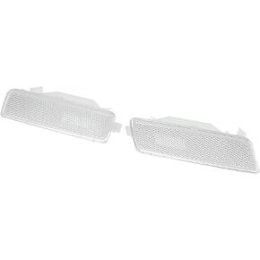 X AUTOHAUX 1 Pair Exterior Side Marker Front Fender Lights Lamps Housings for Volkswagen MK5 Golf GTI Rabbit 2006-2009 Jetta 2005-2010 R32 2008