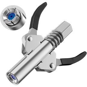Grease Gun Coupler, Upgrade to 17000 PSI, Duty Quick Lock Release Grease Tips Ends Couplers, Compatible with All Grease Guns 1/8" NPT Fittings