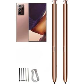 2 Pcs Galaxy Note 20 Stylus Pen Replacement for Samsung Galaxy Note 20, Note 20 Ultra 5G S Pen Without Bluetooth Replacement with Tips/Nibs (Black)