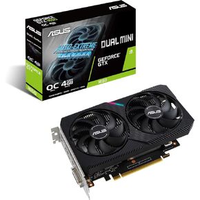 بطاقة رسومات ASUS Dual NVIDIA GeForce GTX 1650 Mini OC Edition Gaming CSM (PCIe 3.0، ذاكرة GDDR6 سعة 4 جيجابايت، HDMI، DisplayPort، DVI-D، لمجموعة Intel NUC 9 Extreme Kit، ومجموعة Intel NUC 9 Pro، وهيكل صغير) in Kuwait