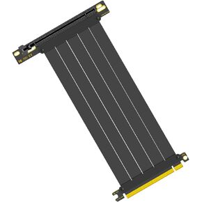 PCIe 4.0 Riser Cable, x16 High Speed Graphics Card Extension Port Adapter, Flexible GPU Riser Cable Compatible with RTX 4090/4080/3090 and RX 7900/7800, 90 Degree 20cm