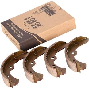 10L0L Golf Cart Brake Shoes, Replacement Brake Pads for Club Car DS&Carryall(Manual Adjust) 1981-1994, E-Z GO G&E 1982-1986, for Yamaha G1 1979-1981, Columbia Par Car G&E 1986-2017