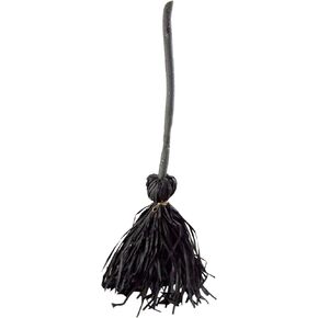 Haunted Witch's Broom with Ghost Sounds Animated Halloween Decoration, 26 Inch