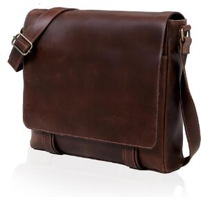 VC VINTAGE COUTURE Leather Messenger Bag for Men and Women - Laptop Briefcase Bag For College - Best Office Satchel Bag