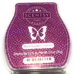 Scentsy, Black Raspberry Vanilla, Wickless Candle Tart Warmer Wax 3.2 Oz Bar, 3-Pack (3)