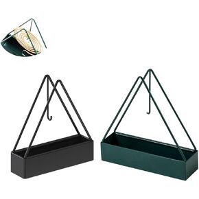 2 Pack Coil Incense Burner Mosquito Coils Holder Full Metal Triangular Hanging Coil Tray Ash Catcher Storage Bracket Coil Vertical Stand Support Base for for Indoor Outdoor Camping