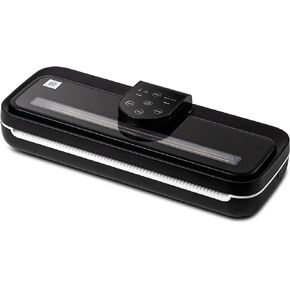 Vacuum Sealer Machine, 4 Modes (Dry, Moist, Normal, Gentle), Compact, Cutter On The Side, Auto & Manual, Exterior Vacuum Option