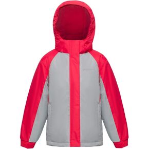 Girl's Waterproof Ski Jacket,Kids Outdoor Snowboarding windproof Jacket,Fleece Lined Hooded,Warm Winter Snow Coat