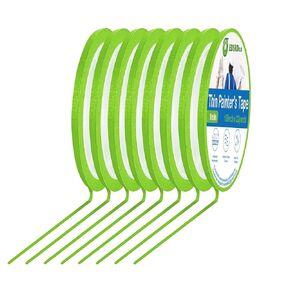 Thin Painters Tape 1/8, 1/4, 1/2，3/4, 3/2, 1,2 inch Width Painter Tape Paint Tape Masking Tape Pinstriping Tape, DIY Art TapeSmart Selection, 4" Large Core