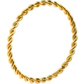 JINHUI Rings for Women, Dainty 18K Gold Rings for Women Stacking Thin Twisted Ring for Teen Girls Midi Knuckle Pinky Finger