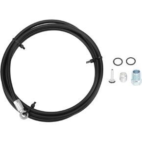 Bike Brake Hose Kit with Insert Connecting Screws, 2m Hydraulic Disc Brake Oil Tube Cable Hose for FORMULA R1 R1R RR1 Oil Disc(Silver)
