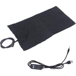 USB Electric Cloth Heater Pad, 5V Heater Carbon Fiber Heating Pad 3 Shift Electric Cloth Heater Pad Heating for Neck Back Abdomen, Hot Plates