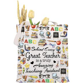 MAOFAED Teaching Assistant Gift Teacher Appreciation Gift Behind Every Great Teacher Is A Truly Amazing Teaching Assistant
