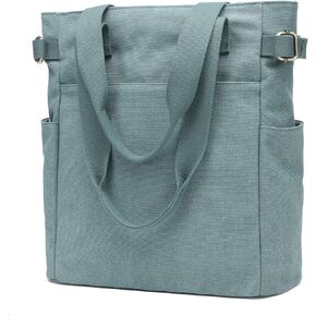 حقيبة يد BAG WIZARD للنساء، حقيبة يد كاجوال من القماش صغيرة لطيفة للعمل وصالة الألعاب الرياضية والكلية