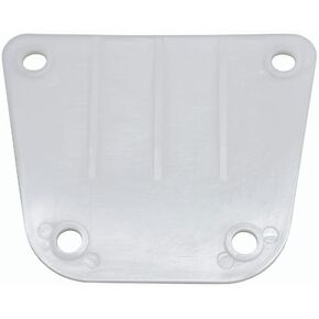 TACO Marine F40-0018WHC-A Side Mount Table Pedestal Receptor Backing Plate - White, Delrin