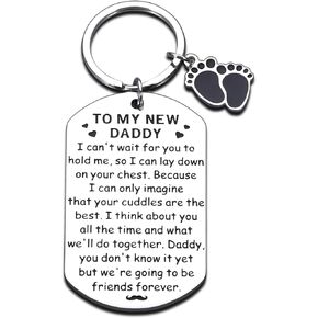 Gender Reveal Gifts, New Dad Gifts for Fathers Day, Gifts for Fathers Day, Baby Announcement Ideas, Keychain Gifts for Dad, New Dad Gifts for Men, First Time Dad Gifts, New Parents Gifts for Couples