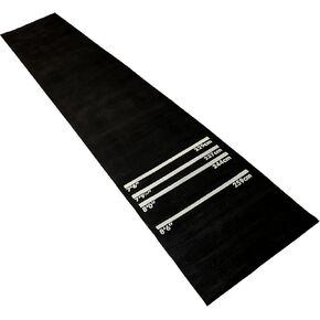Rubber Dart Mat with Throw Lines, 118x24inch Non Slip Professional Rubber Dart Carpet Heavy Duty Soundproof Flooring Protector for Dart Game