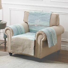 Greenland Home Maui Reversible Slipcover - Furniture Protector - Sofa - Multicolor