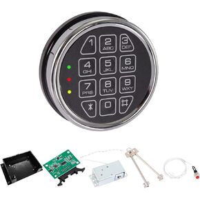 fireproof keypad replacement with lock for some gun safe,cabinet safe black