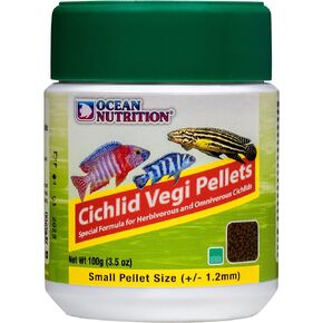 Ocean Nutrition Cichlid Vegi Pellets 3.5-Ounces (100 Grams) Jar - Small Pellet Size