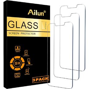 واقي شاشة زجاجي من Ailun لهاتف iPhone 13 mini [5.4 بوصة] شاشة 2021 3 قطع من الزجاج المقسى