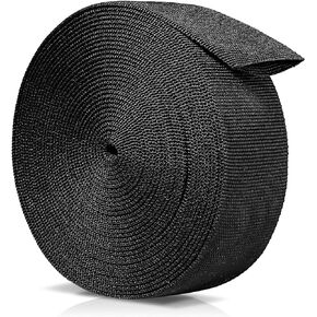 25FT Nylon Protective Sleeve Sheath Cable Cover Welding Tig Torch Hydraulic Hose Cover, Nylon Abrasion Resistant Flame Retardant Cable Cover for Chain, Wiring Harness Protection, 0.5" ID, Black