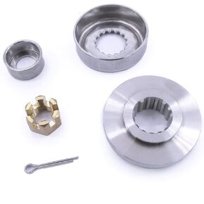 Boat Motor Propeller Spacer 688-45987-00 688-45987-01 67F-45997-00, 90389-25M00 Bushing, 90171-16011 Castle Nut, 91490-40025 Cotter PIN for Yamaha Outboard Engine 50HP 60HP 70HP 75HP 80HP 90HP 100HP