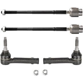 Motorman 4pcs (2) ES3459+(2) EV195 Front Inner&Outer Tie Rod End for 1997-2005 CENTURY,2000-2007 MONTE CARLO,2005-2009 LACROSSE