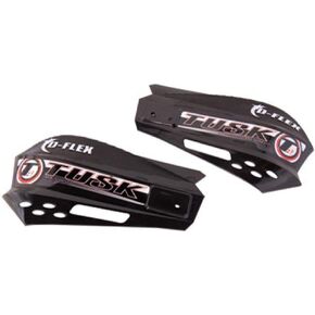 Tusk MX D-Flex Replacement Plastic Hand Shields W/Turn Signal Hole Black