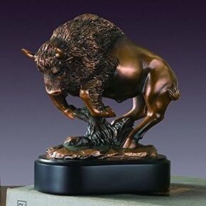 American Buffalo Statue - Bronze Finish Figurine
