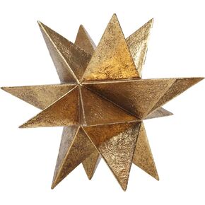 Modern Style Indoor Home Decor - Resin Gold Multi-Angle Stars Novelty Sculptural for Living Room Office Desk Bookshelf Decor Home Decorations 7 * 7 * 6 Inch
