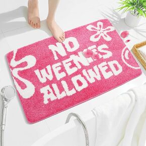 You Look Good Runner Black Bathroom Rug Long Bath Mat Funny Bathroom Decor for Bathtub,Bedroom and Shower,20"x60"