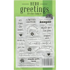 Hero Arts Clear Stamp Greetings LimitEdi