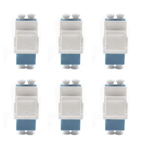 LC to LC Coupler Multimode LC Fiber Keystone Optic Duplex for Wall Plates Patch Panels Surface Mount Boxes Compatible with Keystone OM1 OM LC UPC Fiber converting Adapter LC Connector