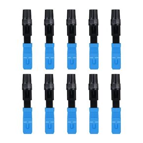 Duogalia-FTTH SC/APC Fiber Quick Connector, Optic Fiber Fast Connector Adapter for CATV Network (10 Pack)
