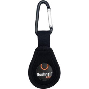 Wanty Black Neoprene Protective Cover Holder with Carabiner for Bushnell Wingman GPS Speaker Button