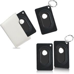 2 Pack for Galaxy SmartTag2 Wallet Holder Card Insert with Keychain,Ultra Thin Card Case for SmartTag2,Soft TPU Smart Tag 2 Card Holder Hidden for Wallet,Handbag,Backpack