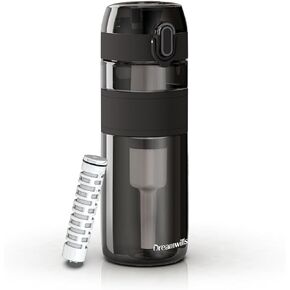 Filtered Water Bottle W/NSF Certified Water Filter Straw Elements Reduce 99.9% of Chlorine, Taste & Odor, BPA Free Plastic for Travel, Sports, Hiking, Camping, Biking and Fitness, 17oz in Kuwait