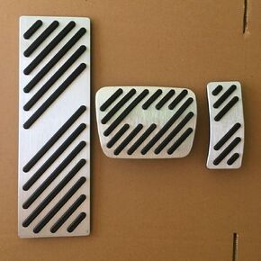 Aluminum Alloy Footrest Gas Brake Pedal Cover Set Works for Audi Sline A4 A5 A6 A7 A8 Q5 Q7 Q8