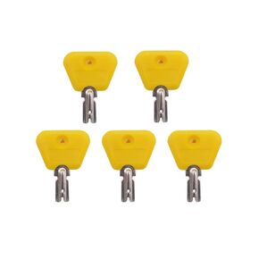 Ignition Key for Yale Clark Hyster Forklift Yellow Head 5 PCS