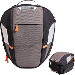 Motorcycle Tail Bag Waterproof Cover Included - Expandable, fits a Helmet. Includes Backpack Straps. Universal Rack Luggage or Rear Seat Bags