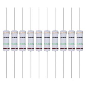 YOKIVE 30 Pcs Metal Oxide Film Resistors, Axis Lead Resistor, Keep Normal Circuit Operation, Great for Electric Power Equipment (Grey, 2W, 15 Ohm)
